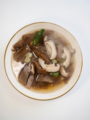 한국전통음식 도토리 묵, 버섯 국