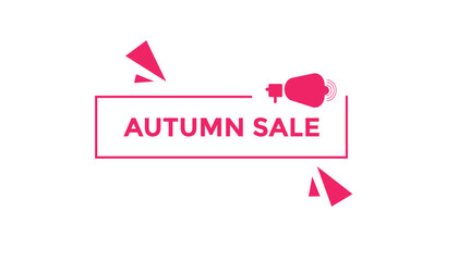 Autumn sale button web banner templates. Vector Illustration
