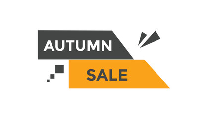 Autumn sale button web banner templates. Vector Illustration
