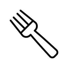 Table fork vector icon symbol design