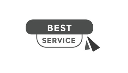 Best service button web banner templates. Vector Illustration
