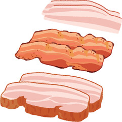 ベーコンのイラスト