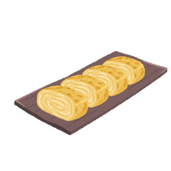 卵焼きのイラスト