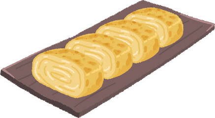 卵焼きのイラスト