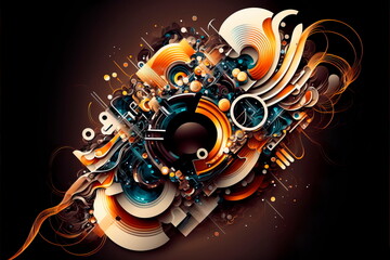 Abstract Technology background. Abstract futuristic background