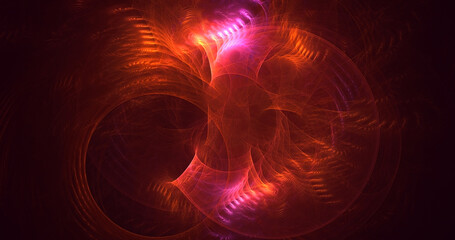 Fototapeta premium 3D rendering abstract colorful fractal light background