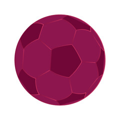 Vector Soccer ball on white background. Vector illustration on white background