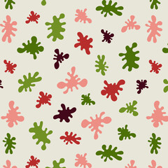 doodle multi-colored pattern with blots, children's background for a festive poster, banner