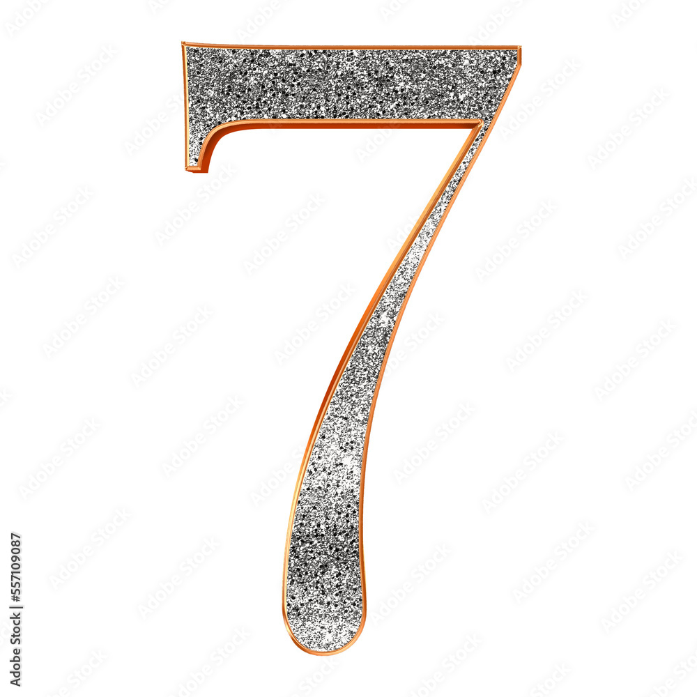 Fototapete silver 3d bling alphabet numbers. this is a part of a set which also includes uppercase and lowercas