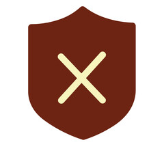 Unprotected Flat Icon
