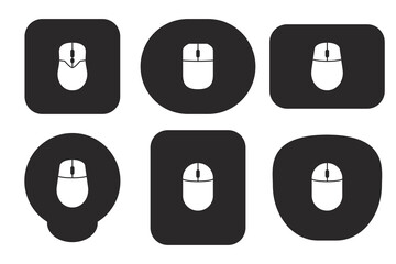 wireless mouse and mouse pad icon design vector flat isolated illustration © ratna