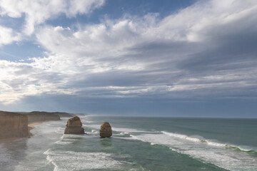 Twelve Apostles on the Great Ocean Road, Port Campbell, Victoria.	