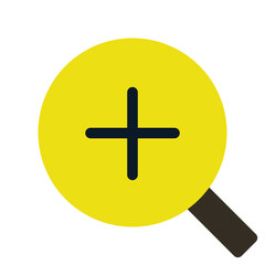 Obraz premium Zoom Flat Icon