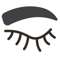 Eyebrow Flat Icon