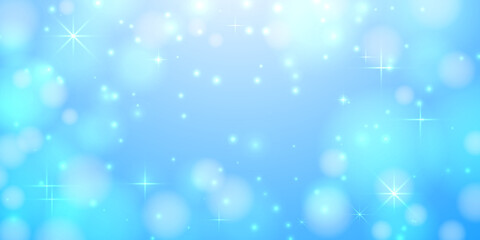 Obraz premium Christmas background with faces and stars in blue.