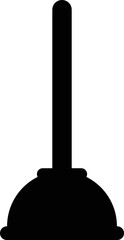 Plunger toilet icon vector, plumbing 