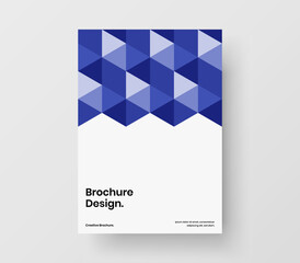 Creative geometric hexagons postcard template. Colorful book cover vector design illustration.