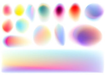 ネオンカラー_グラデーション素材