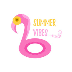 Summer label vector design illustration, collection of hand drawn summer elements, summer vibes