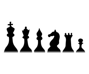 black chess pieces logo