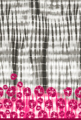 Tie Dyed pattern on cotton fabric for background.