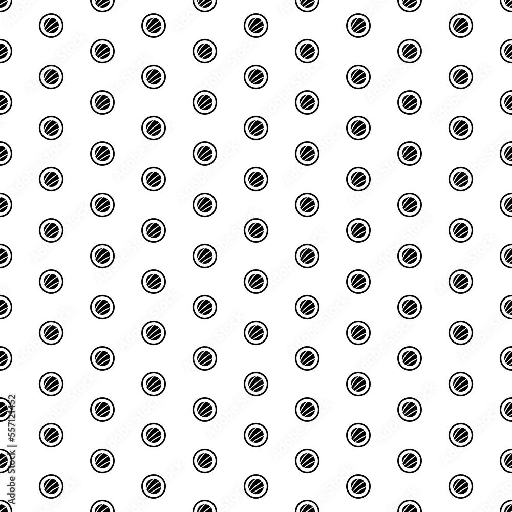 Poster square seamless background pattern from geometric shapes. the pattern is evenly filled with big blac