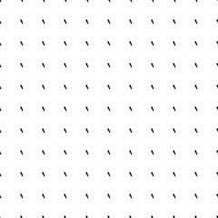 Square seamless background pattern from geometric shapes. The pattern is evenly filled with small black falling rocket symbols. Vector illustration on white background