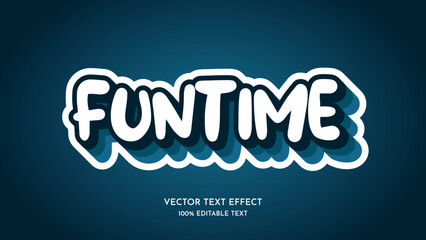 Funtime vector text effect