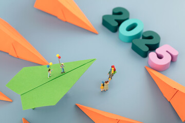 Mini Creative Happy Children's New Year 2025