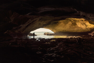 Fototapeta na wymiar Inside the Waenhuiskrans Cave near Arniston