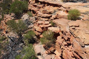 rock face at kalbarri (australia) 