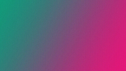 Noise texture in pink and deep green color gradient background.