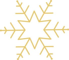 Golden snowflake