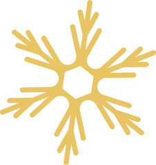 Golden snowflake