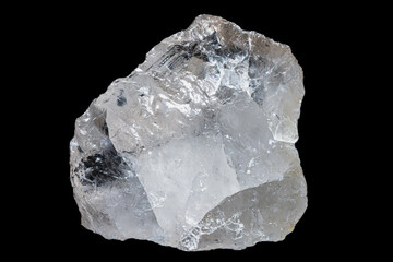 quartz crystal on black