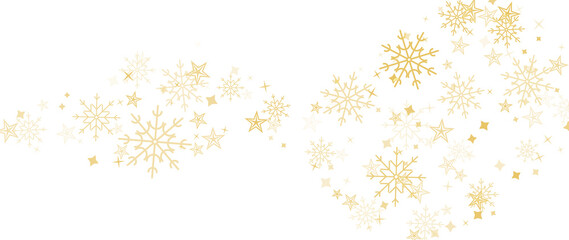 Golden snowflake background