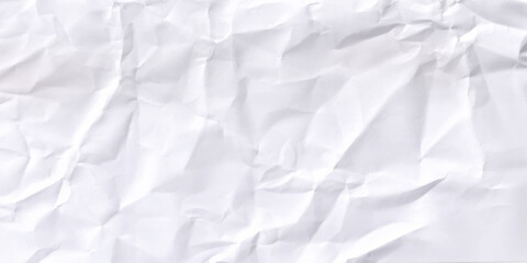 Texture of crumpled paper. Crumpled white paper background. Vector illustration.