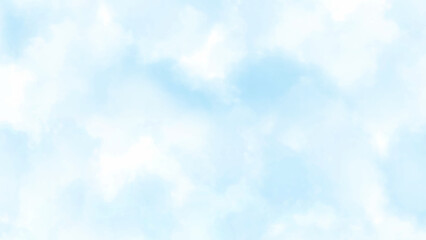 Cloudy blue sky abstract with puffy clouds background
