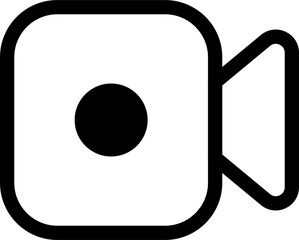 video camera thin line edit, editing icon