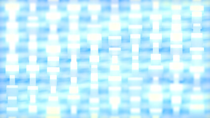 Beautiful soft glowing graphic blue boxes  - abstract 3D rendering