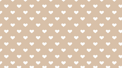 beige background with white hearts