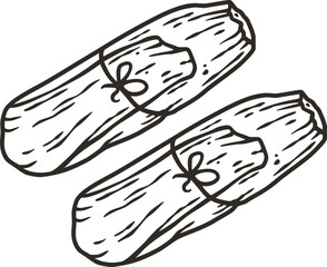 Tamale vector with corn leaves for design of logo or emblem. Traditional latin fast food. Tamales mexican food for poster or banner.