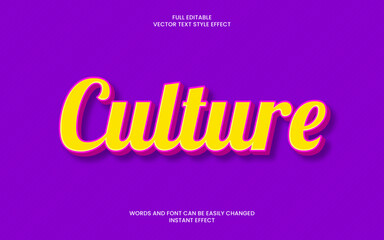 Obraz premium Culture Text Effect