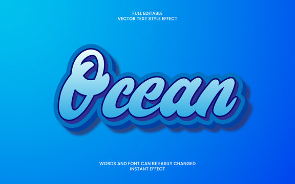 Ocean Text Effect