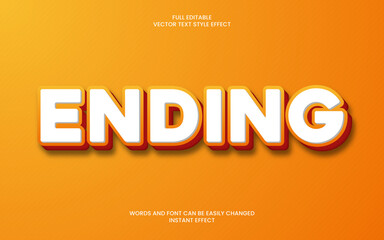 Ending Text Effect