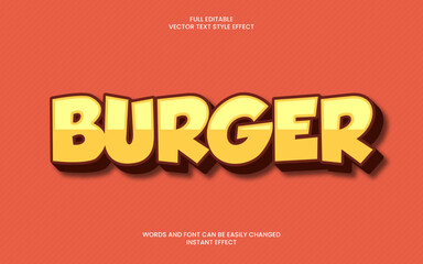 Burger Text Effect
