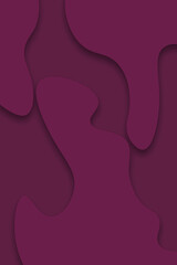 modern plum colour paper cut background with blank space