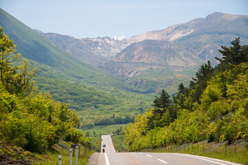 長者原の道と九重山
