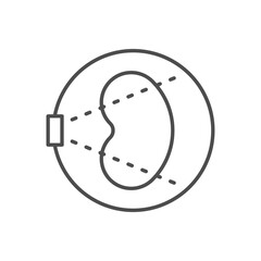 MRI scheme line outline icon