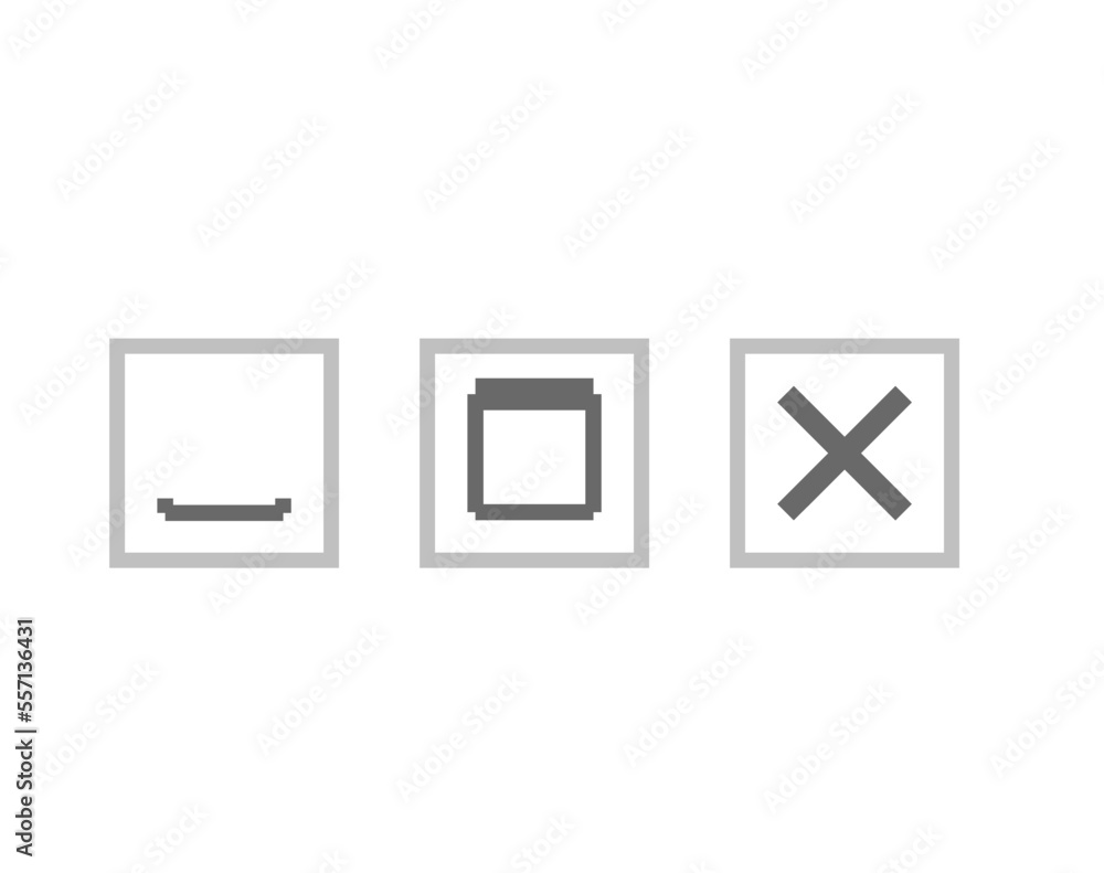 Poster web page icons. close and unfold symbols with digital document and vector video folding process